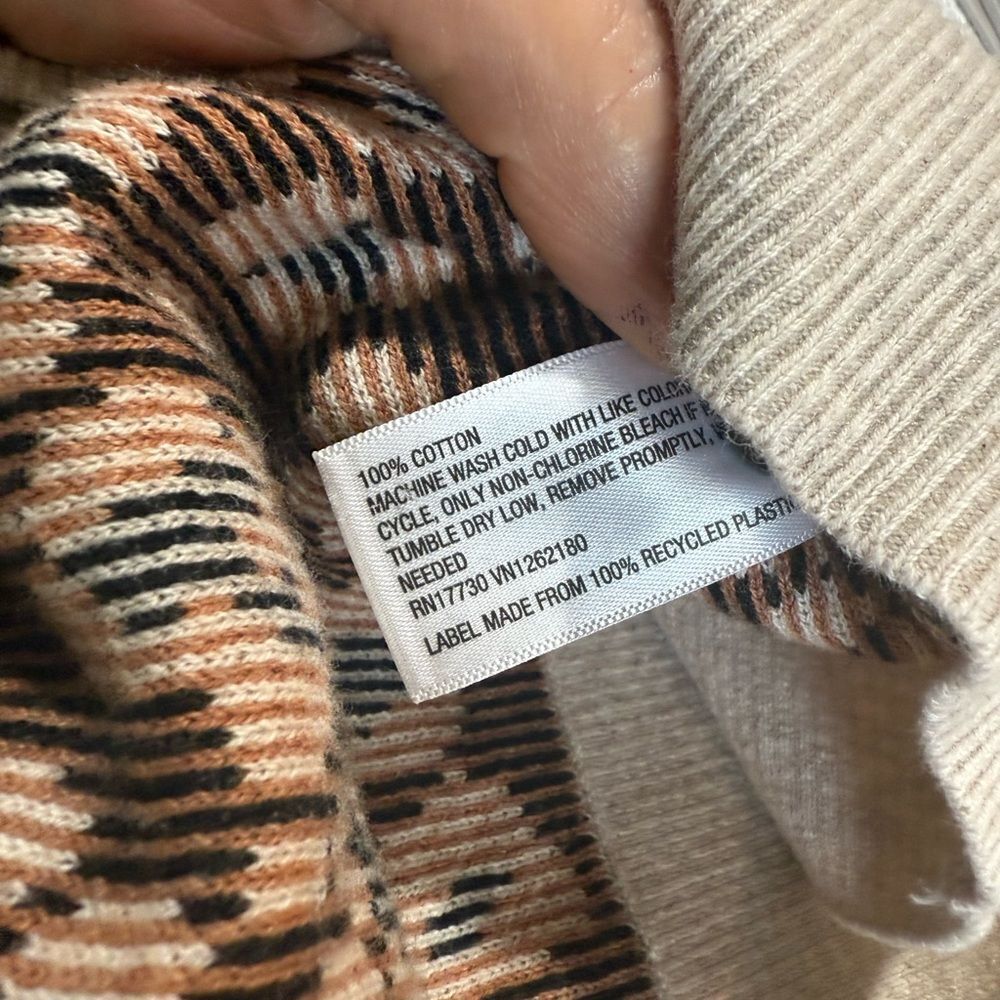 a new day Brown and Cream Cardigan Sweater with Animal Print - Picture 7 of 10